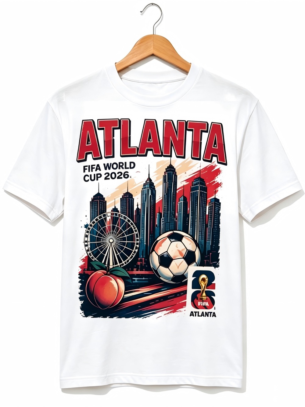 FIFA World Cup 2026 USA Atlanta Homestyle Womens Mens T-shirt Unisex